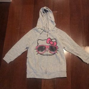 Hello Kitty Grey Zip-up hoodie